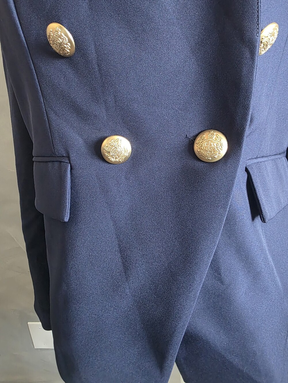 Quince Scuba Captain's Convertible Blazer Double Breast Nautical Style Jacket L - Picture 5 of 15